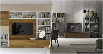 Mobili per un soggiorno moderno: scaffali, librerie e mobili tv - by Tomasella